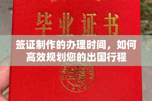 仁和签证制作的办理时间，如何高效规划您的出国行程