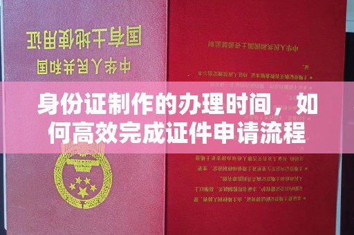 仁和身份证制作的办理时间，如何高效完成证件申请流程