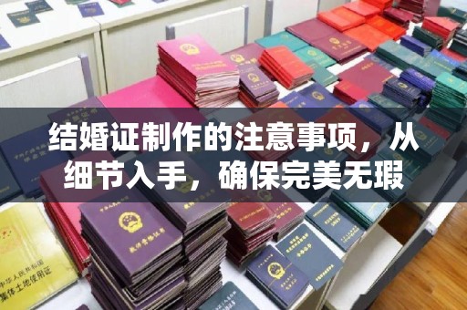 仁和结婚证制作的注意事项，从细节入手，确保完美无瑕
