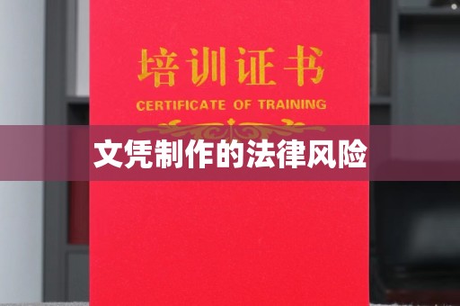 仁和文凭制作的法律风险