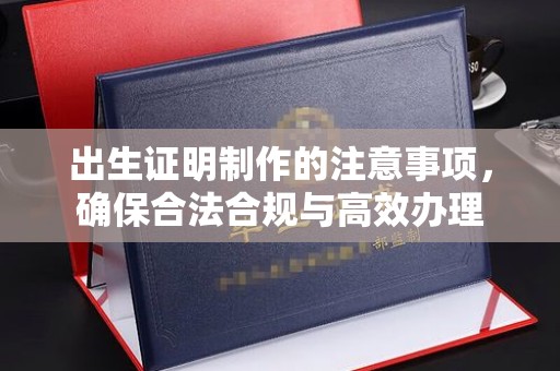 仁和出生证明制作的注意事项，确保合法合规与高效办理