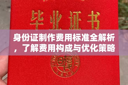 仁和身份证制作费用标准全解析，了解费用构成与优化策略