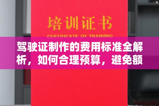 仁和驾驶证制作的费用标准全解析，如何合理预算，避免额外支出