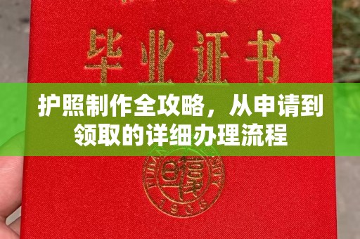 仁和护照制作全攻略，从申请到领取的详细办理流程